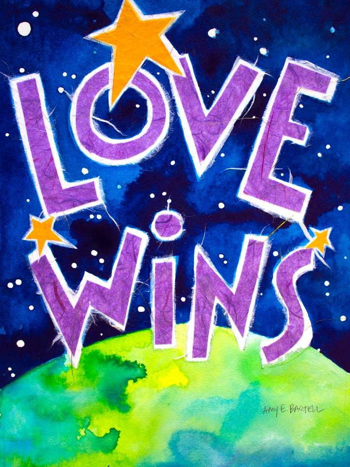 Love Wins - Affiche pour la vente par A.E.Originals