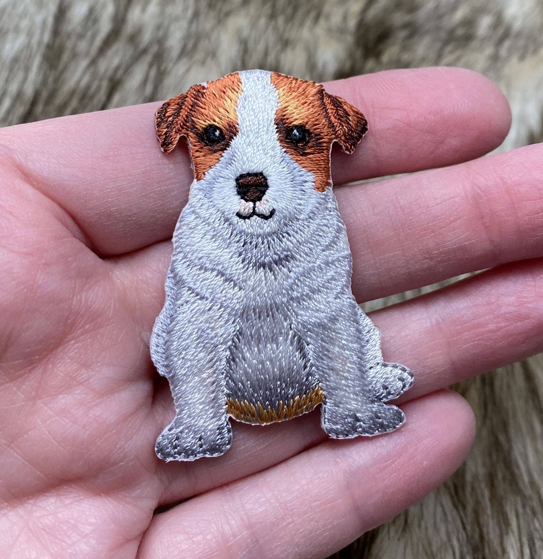 Wholesale Applique – wholesale Lapp – Jack Russell Terrier, Valp, Hund, Broderad, Påstrykbar Tygmärke3