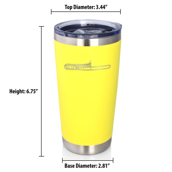 bevvee - Wholesale Insulated Mug/Tumbler - Trombone Insulated Travel Tumbler - Band Musician Gifts24