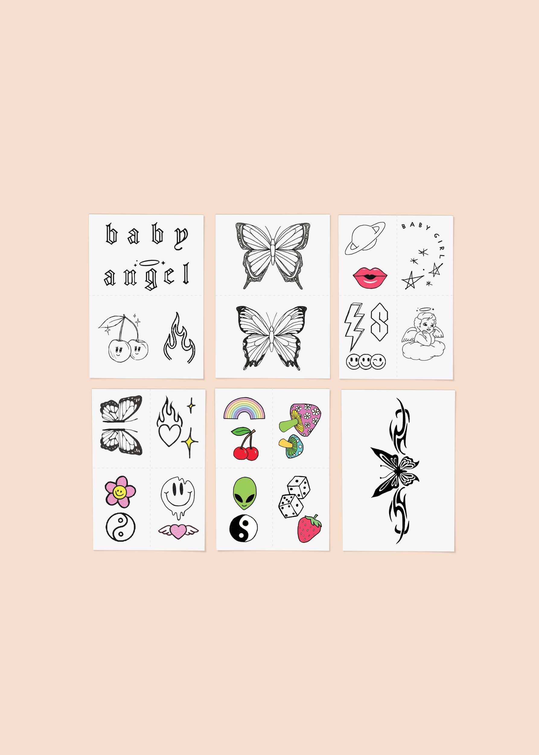 INKED by Dani - Wholesale Temporary Tattoo - Y2K Nostalgia Temporary Tattoo Pack19