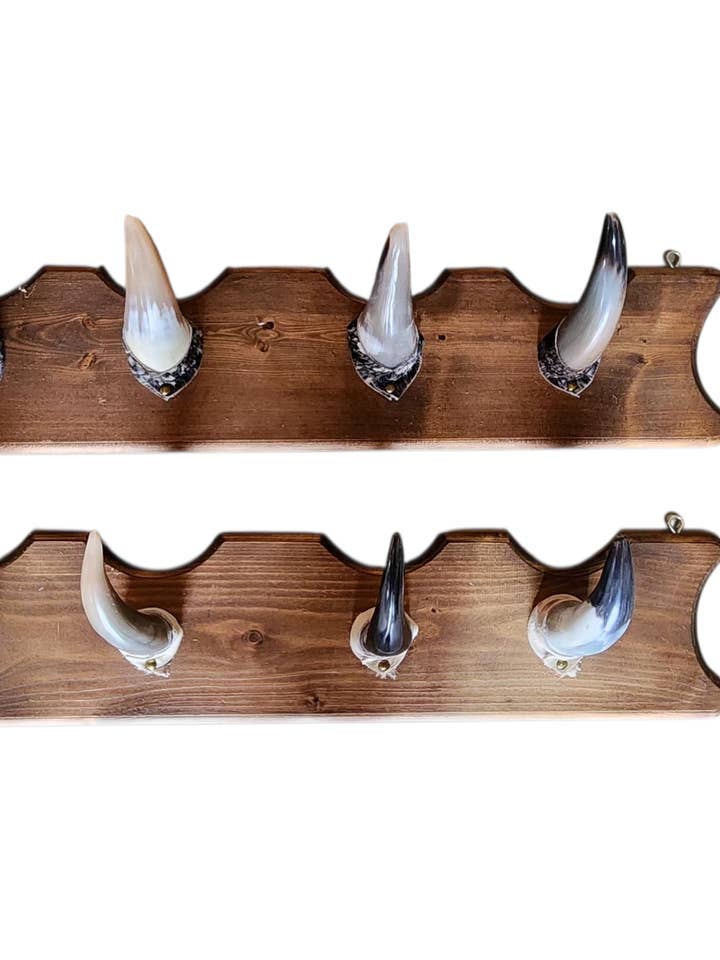 Wall rack made out of Horns for wholesale by Luises Perez Imports LLC