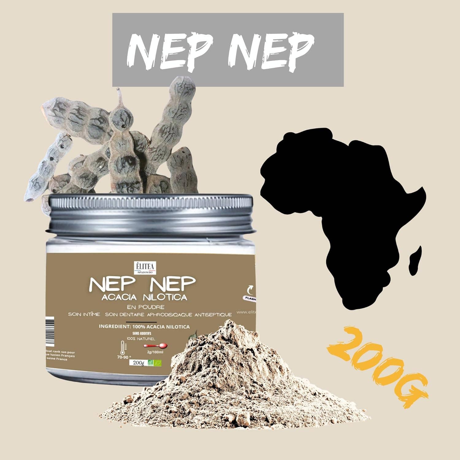 ELITEA - Vendita all'ingrosso Caffè freddo - Nep nep Acacia Nilotica in polvere2