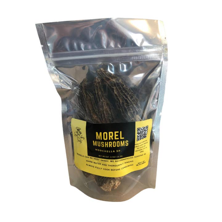 Great Lakes Treats - Wholesale Dried/Dehydrated Vegetables - Great Lakes Treats Dried Morel Mushrooms