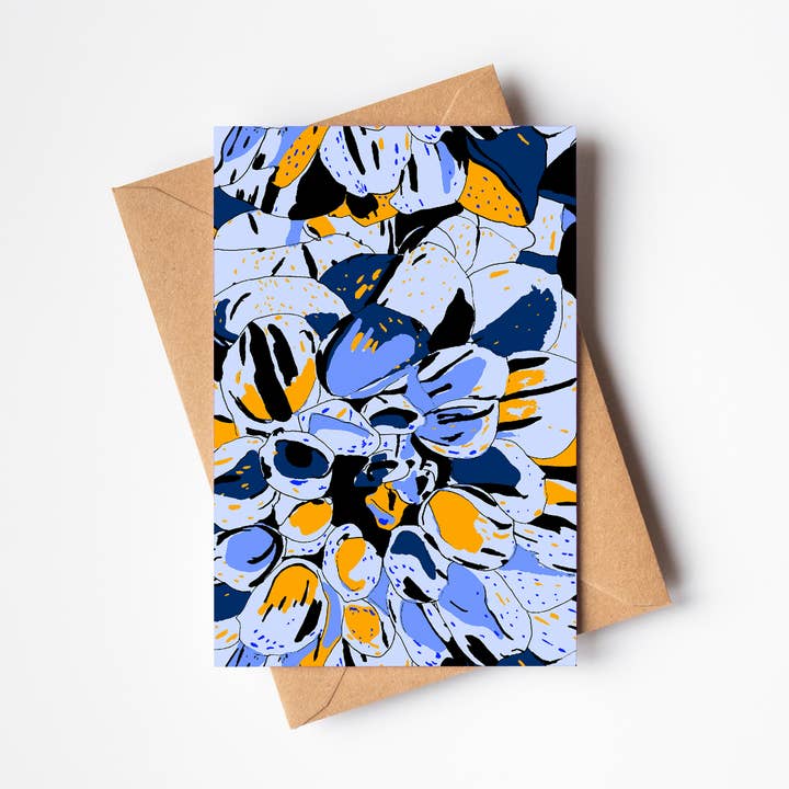 Art Greeting Card With Bulu Floral Pattern for wholesale by OlaOla