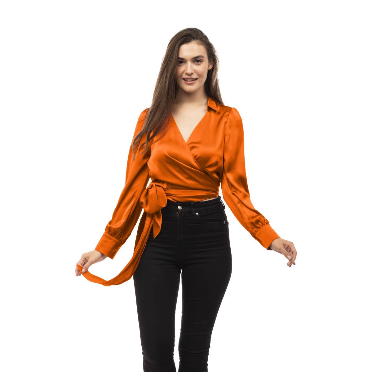 Naked Zebra Rack - Wholesale Blouse - Dames - True Wrap Blouse met lange mouwen3