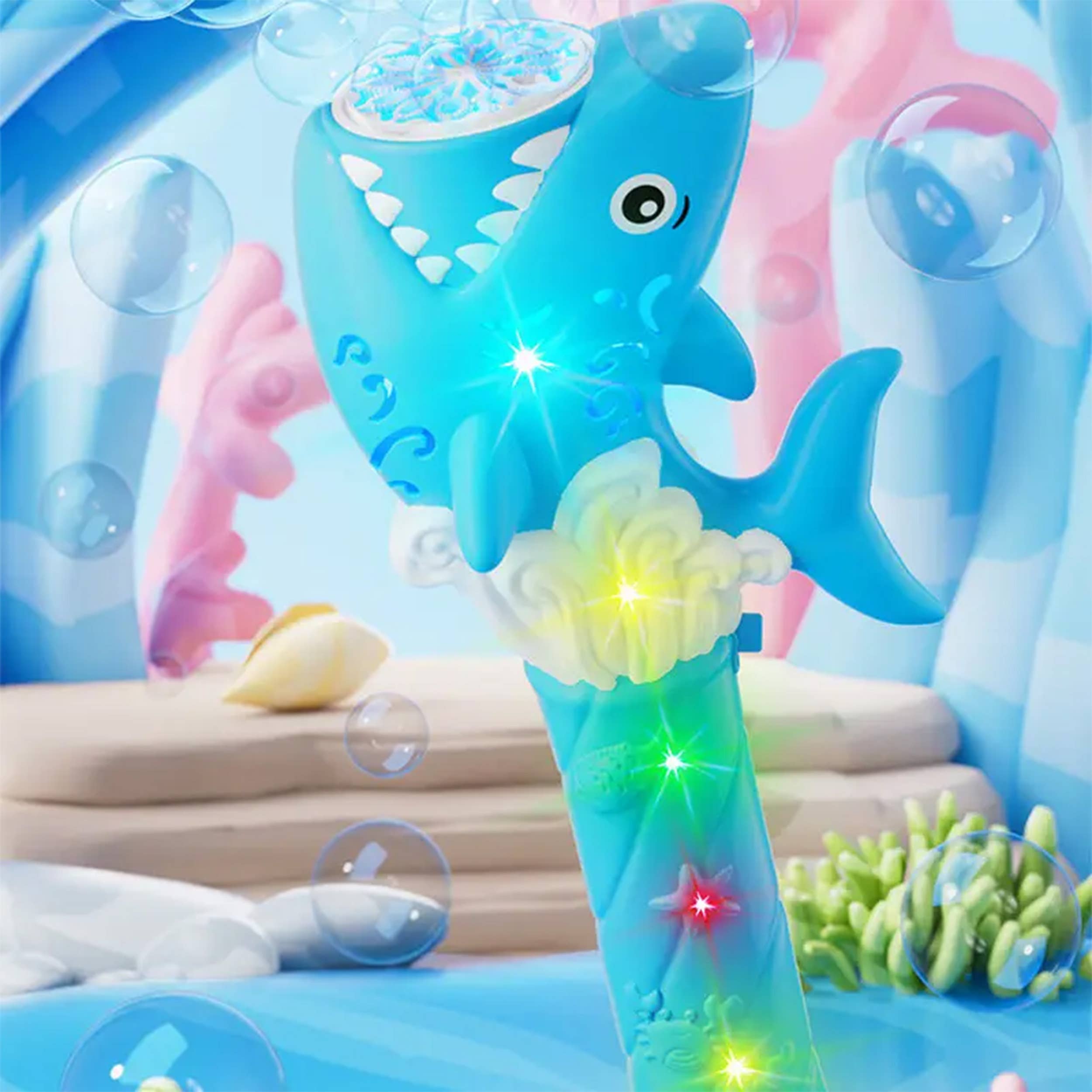 Blinkee.com, LLC - Wholesale Bubble Wand - Kids - Light Up Shark Bubble Wand
4