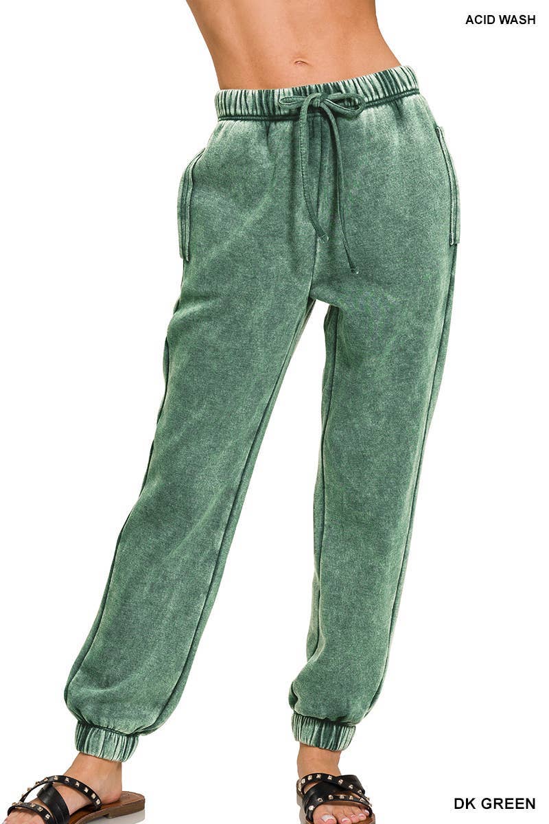 Vanilla Monkey - Vente Pantalon d'intérieur/de jogging – femme - Pantalon de survêtement en polaire délavé à l'acide avec poches1
