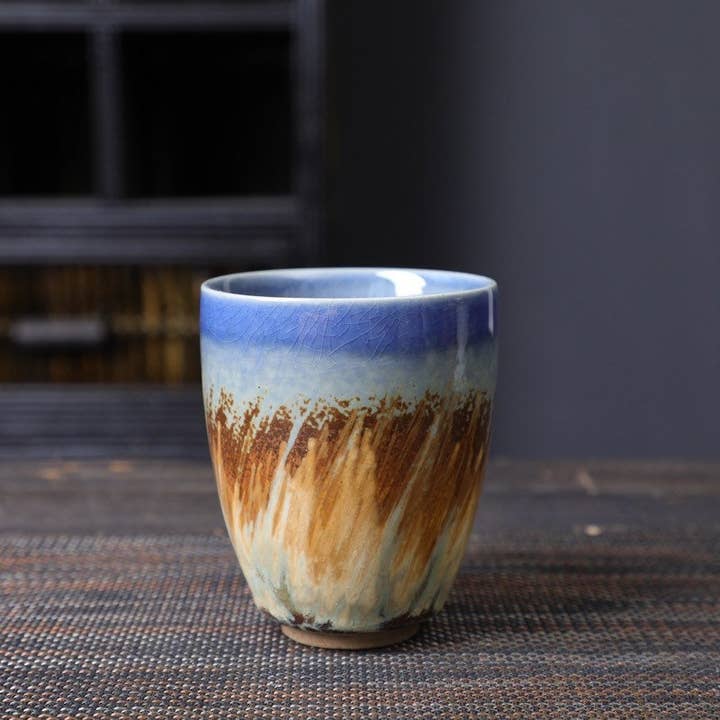 Gohobi (We cover U.S. import duties) - Wholesale Coffee/Tea Cup - Gohobi Hand-painted Japanese Style Colourful Tea Cup Yunomi
