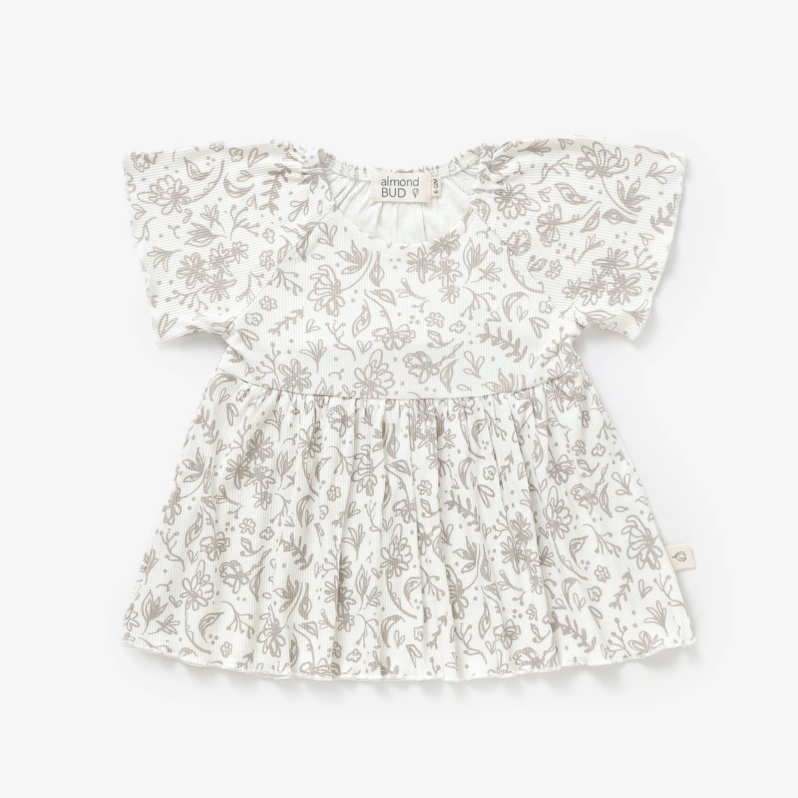 Almond Bud - Wholesale Top en broek set - Kinderen - De Kleine Elfjes Set | Geribd Bamboe Meisjes Set | Baby Peuter1