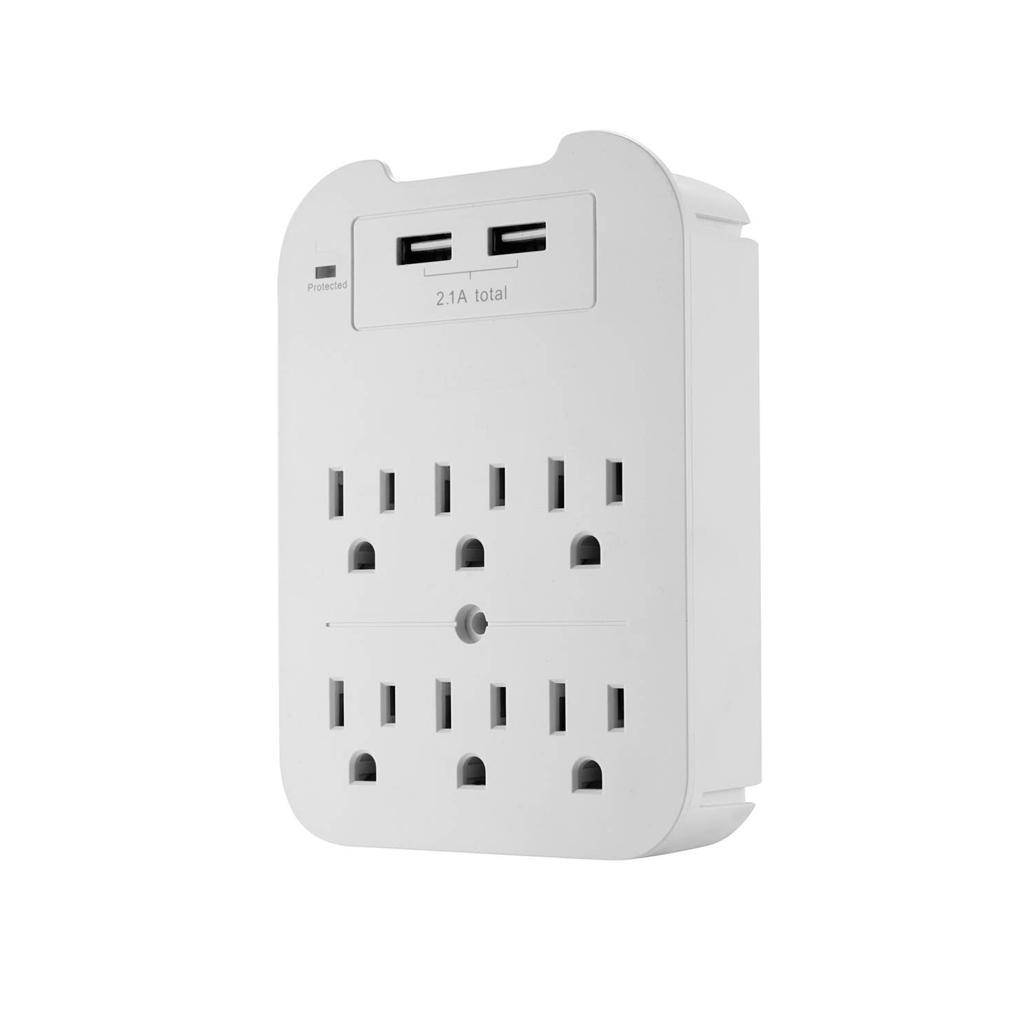 LAX Gadgets - Wholesale Portable Charger - Charge Surge Protector, 6 Outlets/2 USB Ports - Retail Pack11