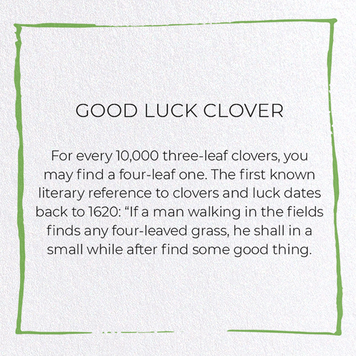 Ezen Trade - Vendita all'ingrosso Biglietti di auguri generici - GOOD LUCK CLOVER: Biglietto di auguri giapponese3