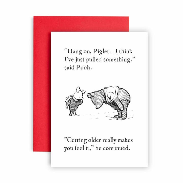 Huxters - Wholesale Birthday Card - Winnie the Pooh Just Pulled Something Funny Birthday Card0