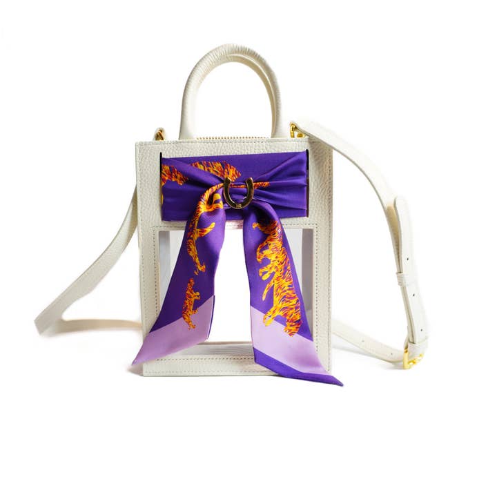 Mini Calista Clear + Tiger Crossing Twilly for wholesale by Hampton Road Designs