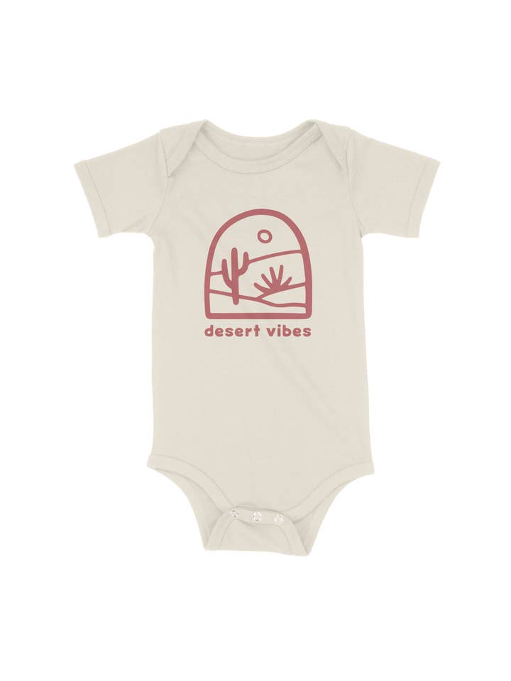 Woestijnsfeer Cactus Babyrompertje voor wholesale door Buffalo Mountain Print + Supply