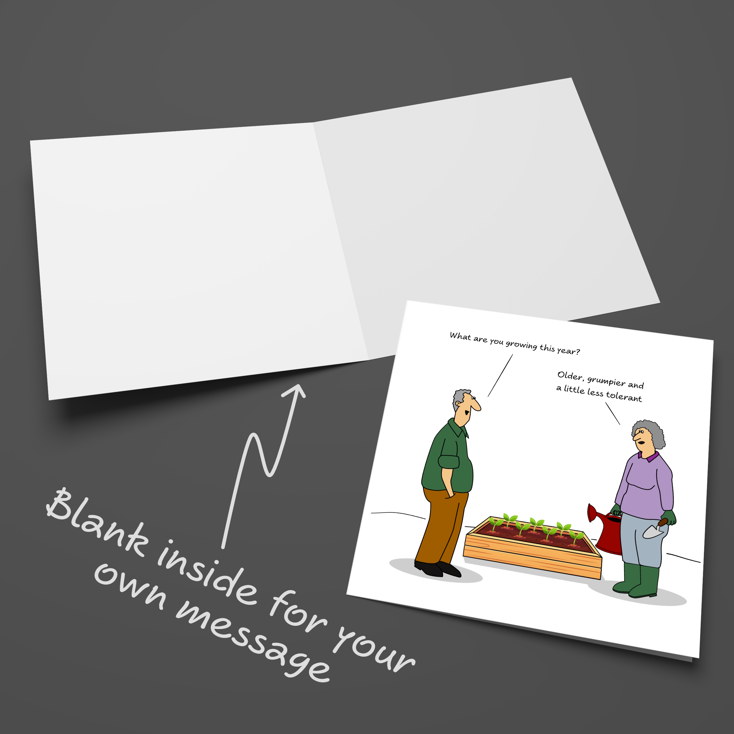 Swizzoo Cards – Engroshandel Fødselsdagskort – Sjov Havearbejde Fødselsdagskort 50-års 60-års 70-års 80-års Kone Mor Bedstemor Søster Kvindelig Ven Alderdom Aldring Sjov Humor Sjov Grøntsager3