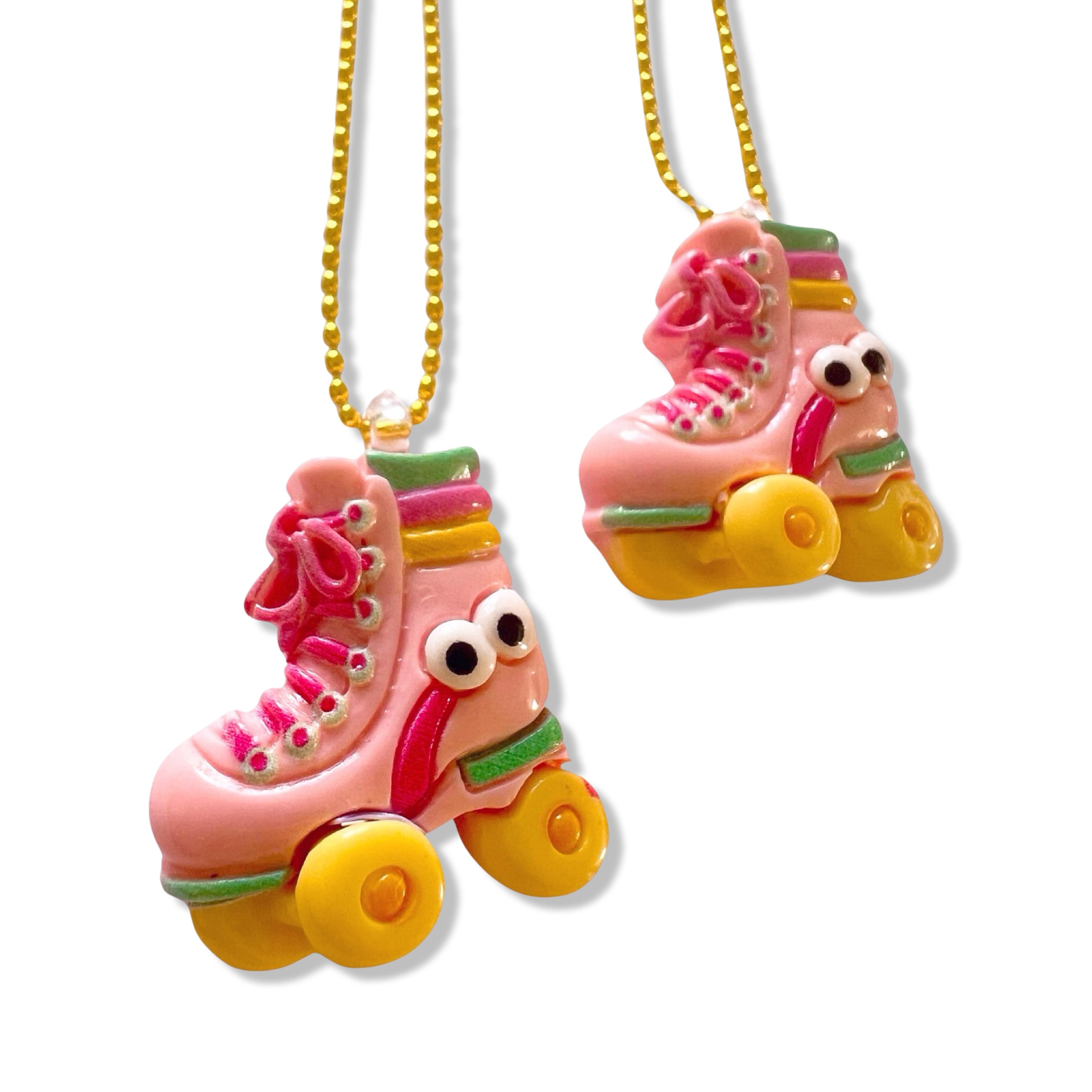 Pop Cutie Accessories & Gifts - Europe - Wholesale Halsketting - Kinderen - Pop Cutie ketting met rolschaats - handgemaakt3