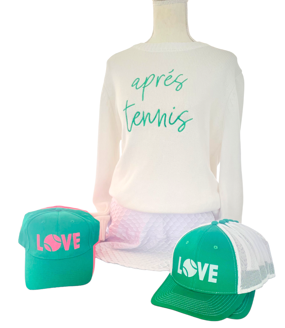 Runway Athletics - Wholesale Knit Sweater - Women's - Tennis Sweater - "après tennis"1