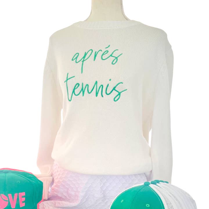 Runway Athletics - Wholesale Knit Sweater - Women's - Tennis Sweater - "après tennis"1
