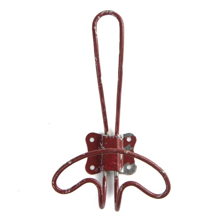 6-1/2" Rustic Distressed Metal Wall Hook- Select Color for wholesale by Factory Direct Craft