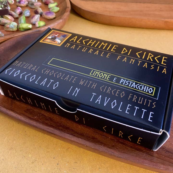 Alchimie di Circe - Wholesale Chocolate Bar - Natural Chocolate - Limone e Pistacchio1