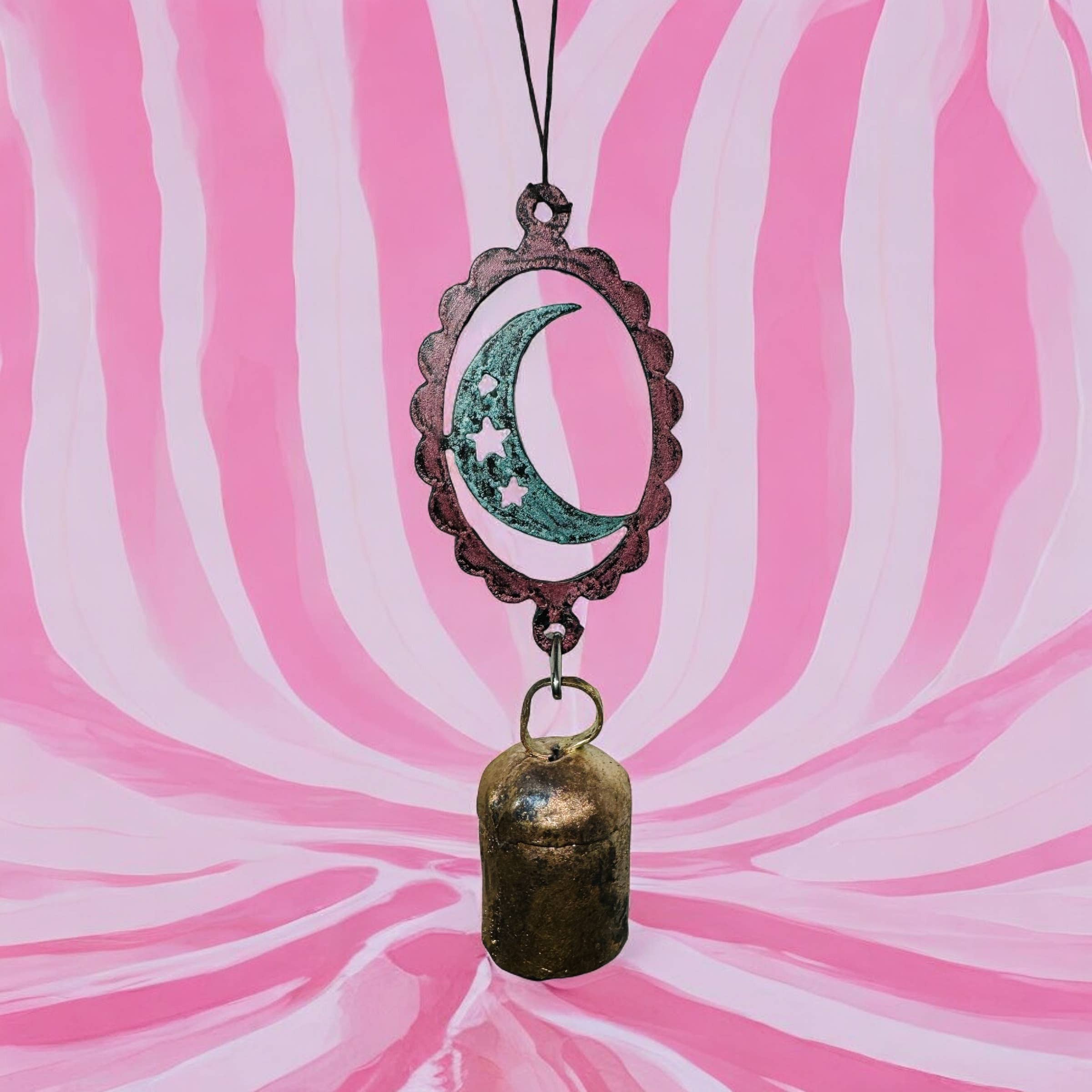 Whimsies - Wholesale Ornament - Maanornament met windgong – schattig cadeau voor tuin en auto8