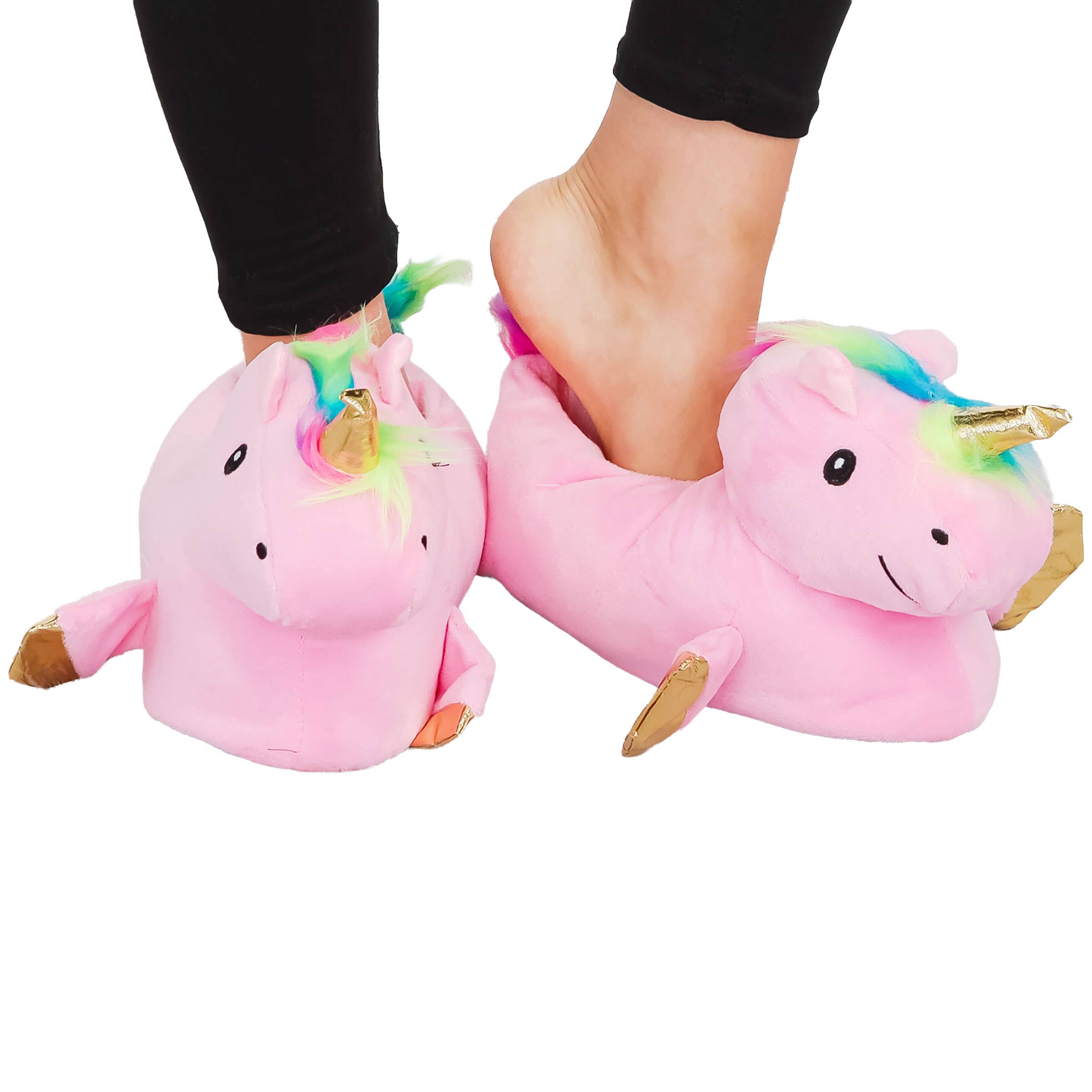 Cap Zone - Wholesale Slippers - Women's - Unicorn Plush Indoor Lounge Sock Slippers17