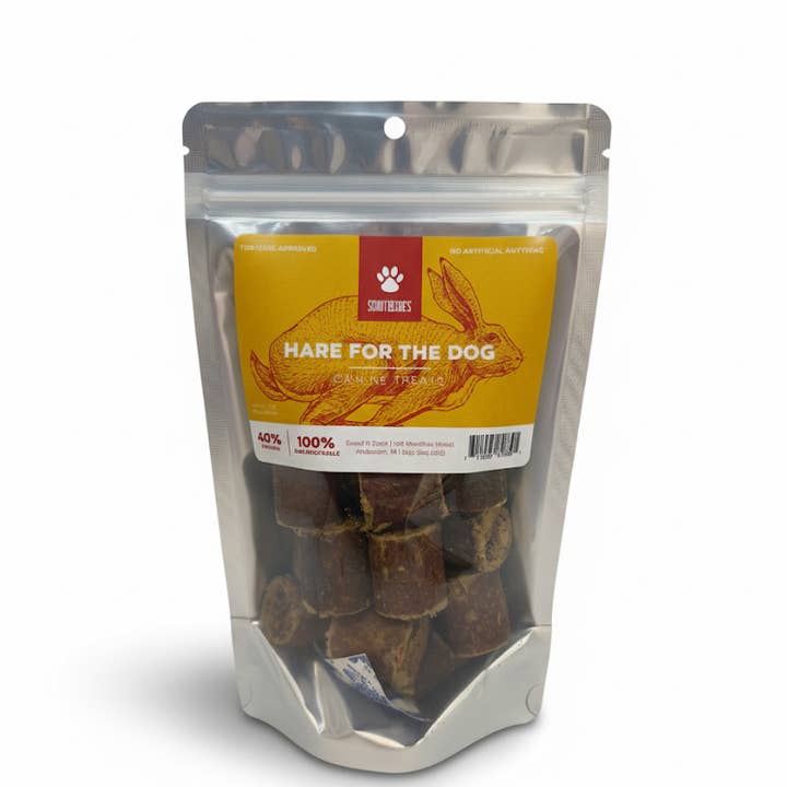 Hare for the Dog Rabbit Jerky for wholesale by Scout & Zoe's