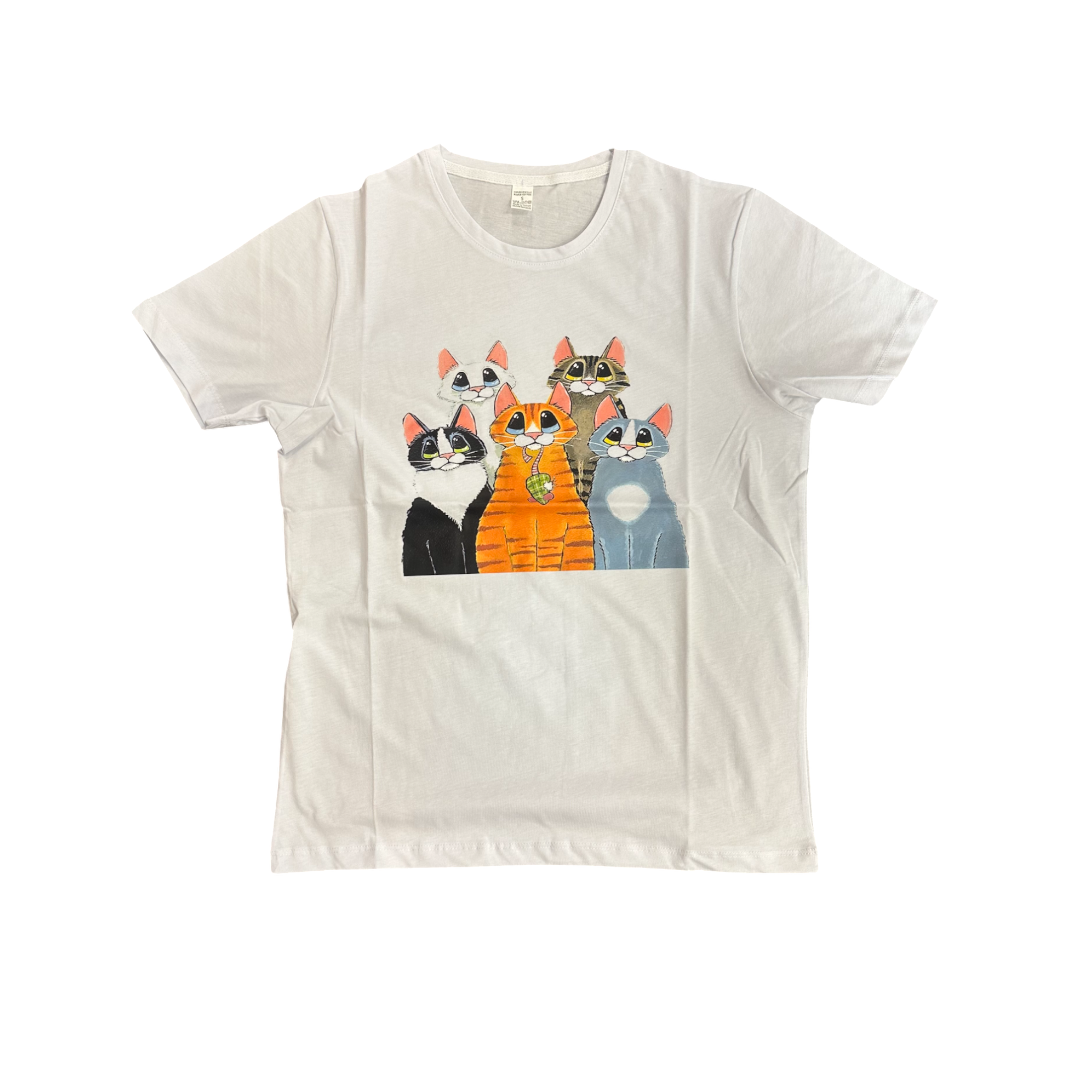 CRETE TRADING INC - Wholesale Screen Printed T-Shirt - Women's - Organic Cotton Cat T-shirt1