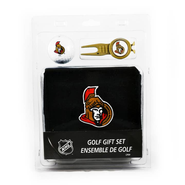 Ottawa Senators 4 Piece Golf Gift Set for wholesale by CaddyPro Golf Products Ltd.