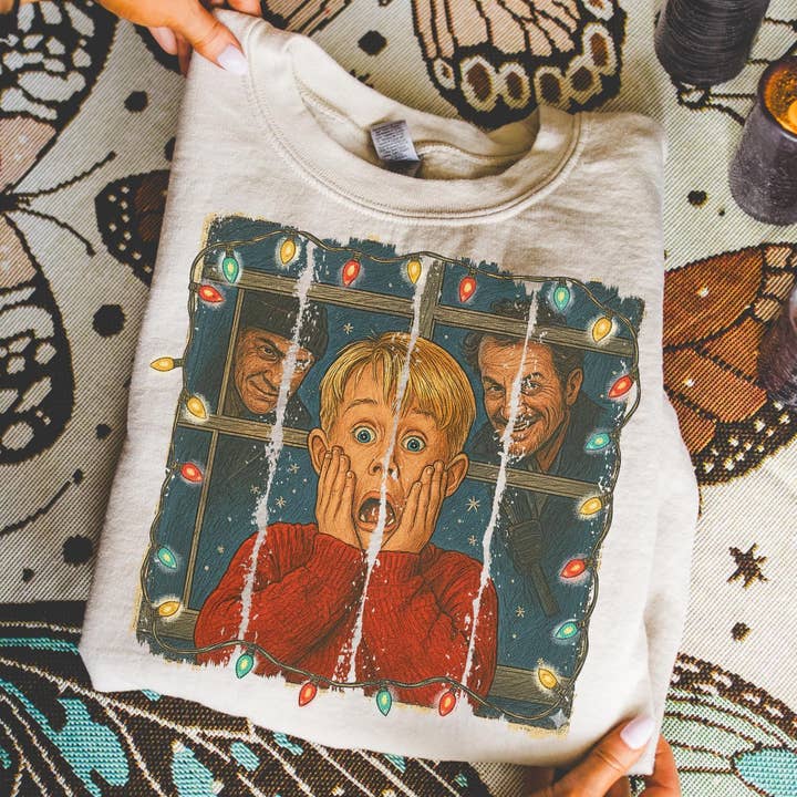 McCallister Home Alone Sweatshirt, Funny Christmas Shirt for wholesale by DLT Ecommerce