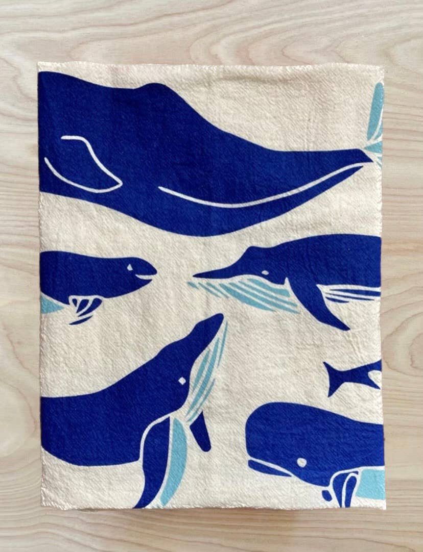 noon designs - Wholesale Tea Towel - Whales Tea Towel4