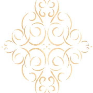 Simple Diamond Medallion Wall Stencil for wholesale by Designer Stencils