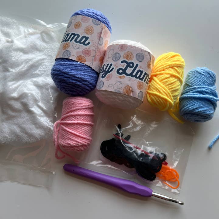 Lousy Llama Creations - Wholesale Knitting/Crochet Supplies - Learn to Crochet Beginner Cereal Crochet Kit2