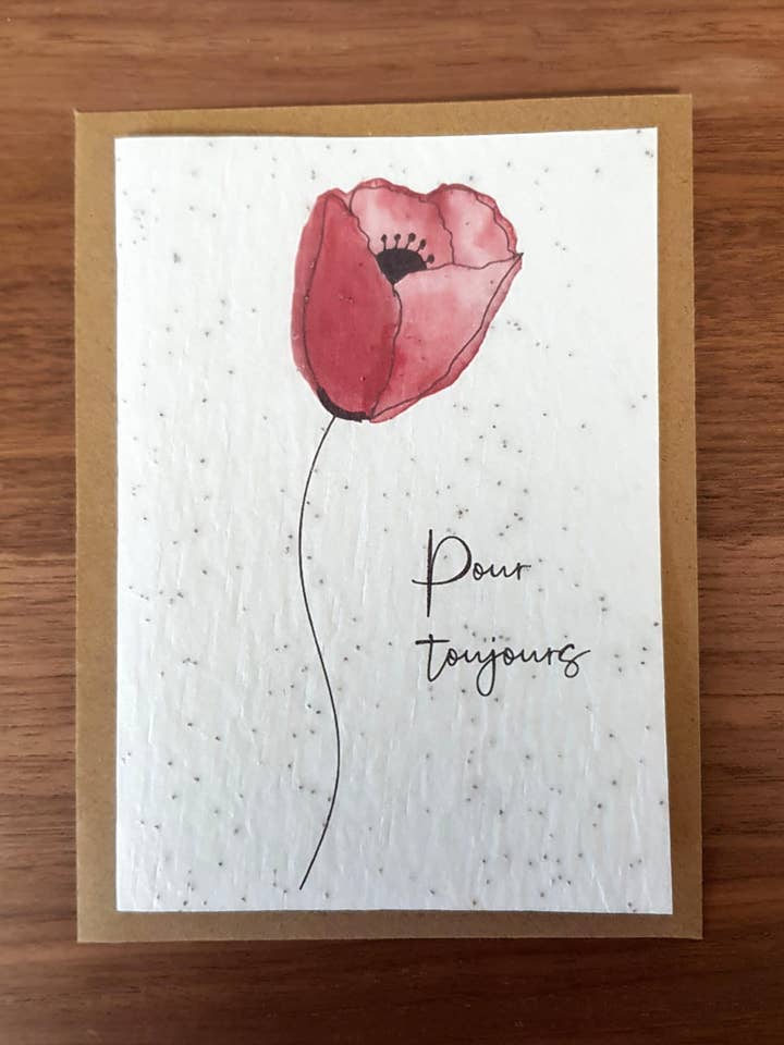 Tarjeta para plantar - Forever para venta al por mayor de Des Mots Qui Fleurissent
