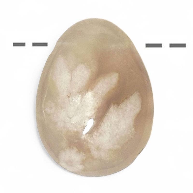 La Boîte à Cailloux - Wholesale Individual Charm/Pendant - Cherry Blossom Agate Pendant Madagascar AA (drilled stone)0