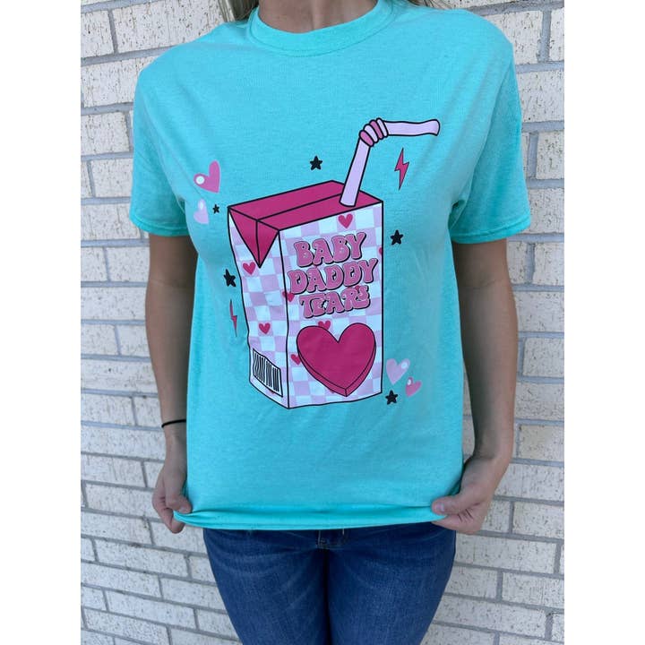 Gabriel Clothing Co - Vendita all'ingrosso Maglietta stampata - Donna - T-shirt, manica lunga o felpa Baby Daddy Tears