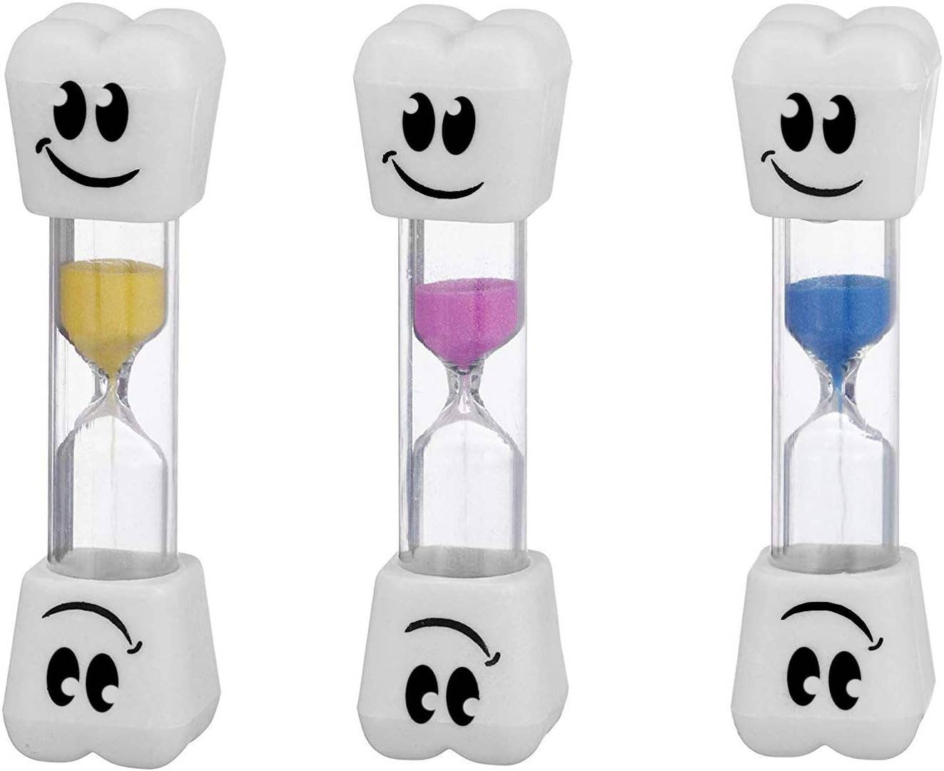 Innovarix - Wholesale Timer - Smile Tooth 2 Minute Sand Timer - Assorted colors2