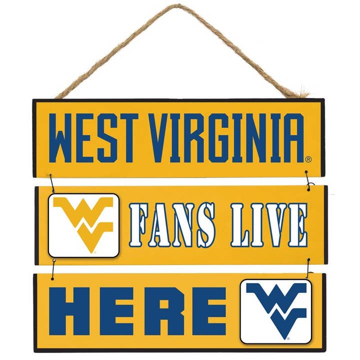 West Virginia Mountaineers Fan Sign for wholesale by Hanna's Handiworks