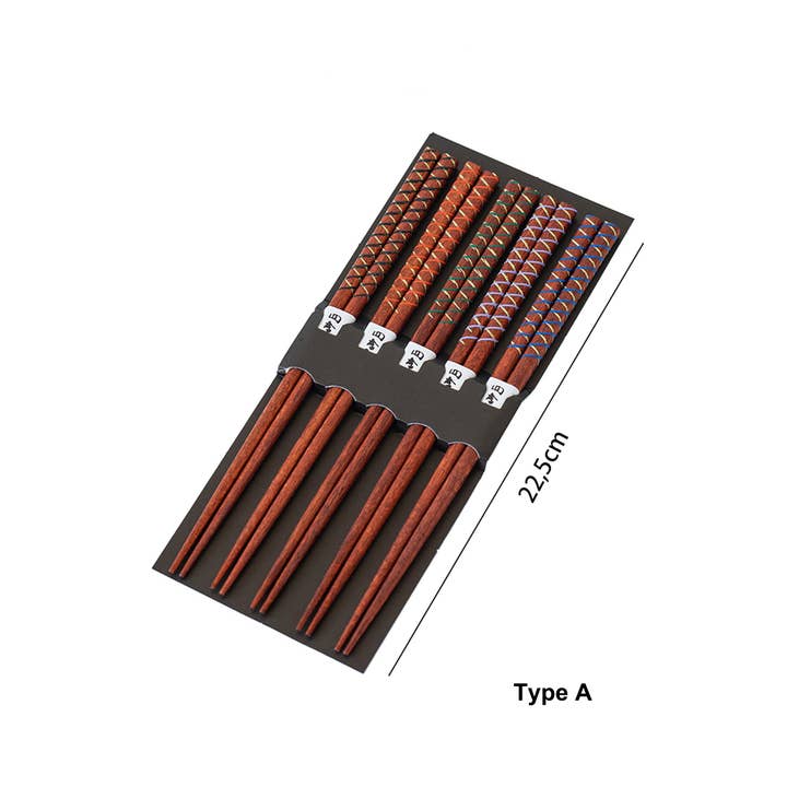 MinoCraft - Wholesale Assorted cutlery set - Natural wood chopsticks