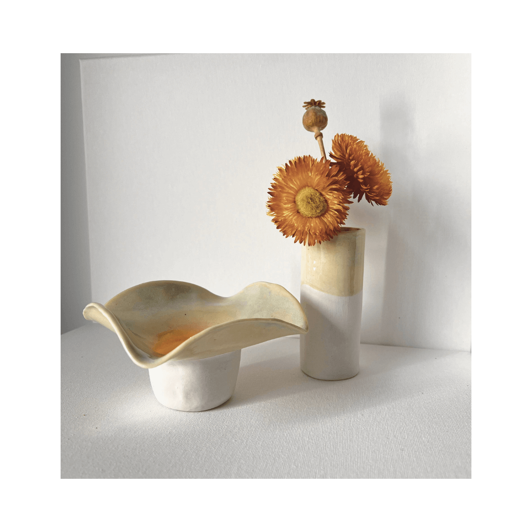 Fields and Seas – wholesale Vas – Blomvas och värmeljuskombination1