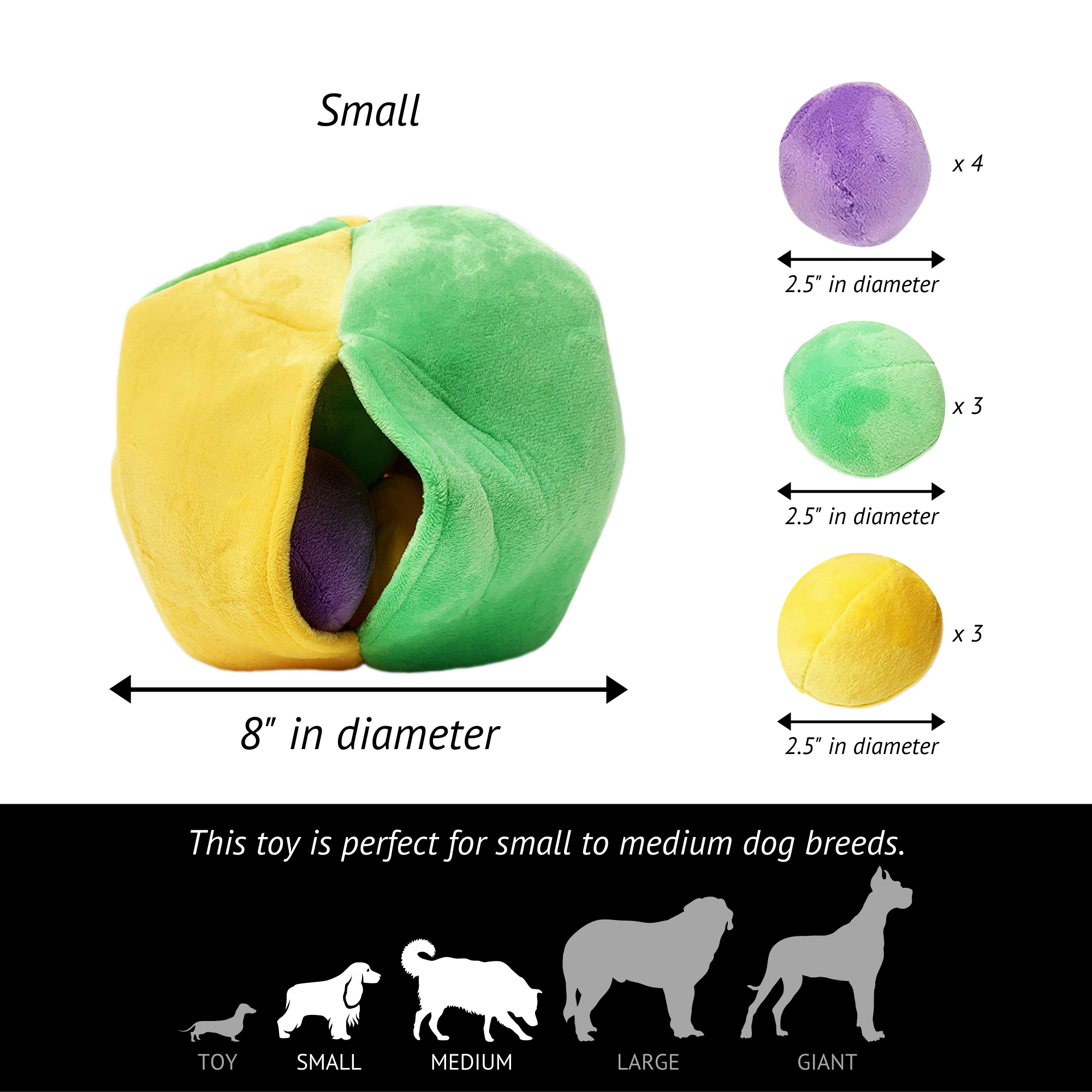 Midlee Designs - Wholesale Speeltje - Hond - Midlee Hide a Ball Dog puzzel speelgoed met pluche pieperballen9