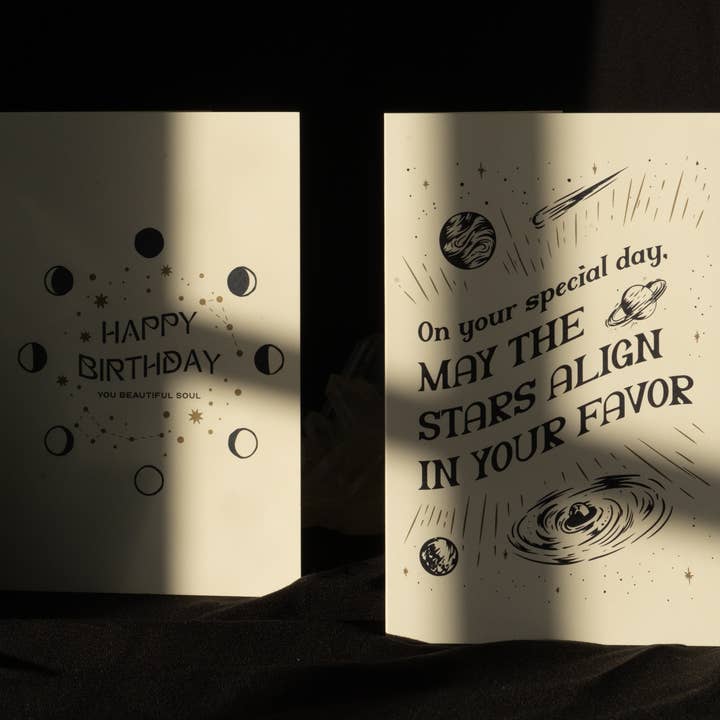 Curimonia - Wholesale Birthday Card - Greeting Card Stars Align Birthday Special Day Card