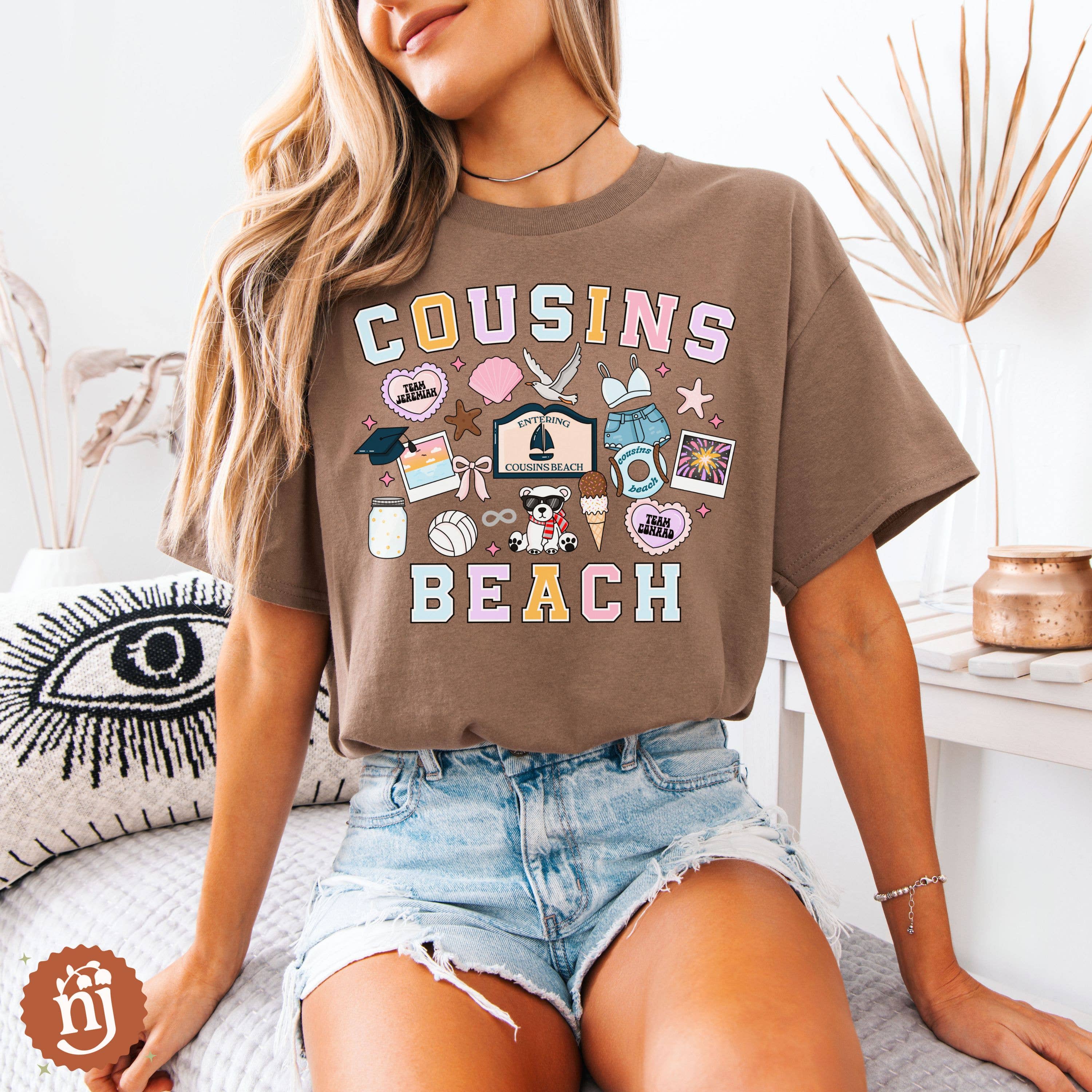 Nearly June Design Co – wholesale T-shirt (graphic) – unisex – The Summer I Turned Pretty Cousins Beach T-Shirt9