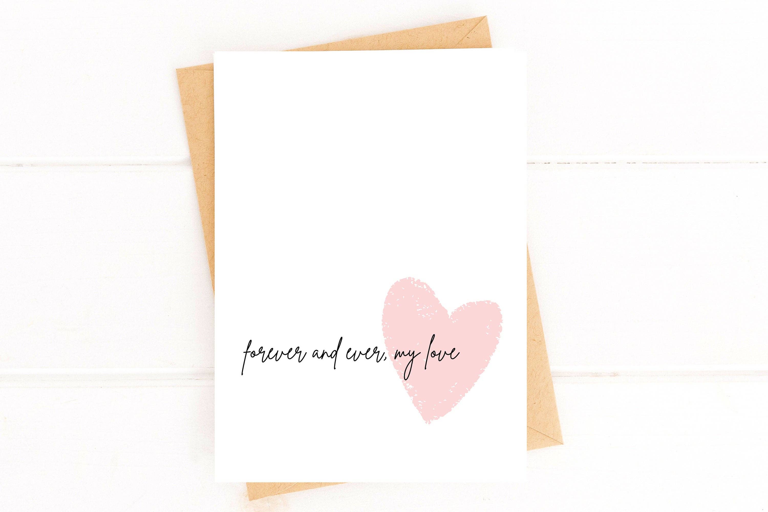 Five Dot Post - Wholesale Wedding Card - Forever and Ever My Love Wedding Day Greeting Card1