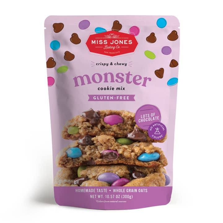 Mélange à biscuits Monster sans gluten pour la vente par Miss Jones Baking Co.