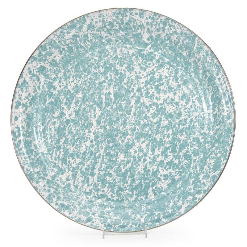 Crow Canyon Home - Wholesale Serving Tray - Golden Rabbit Enamelware Swirl Large Tray2