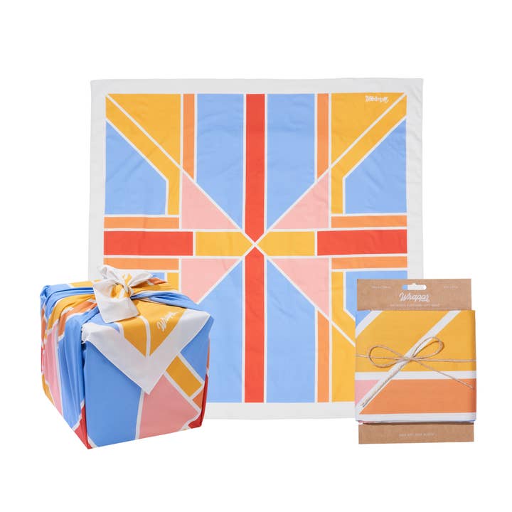 Wrappr - Wholesale Flat Wrap - Play | 50" Organic Cotton Furoshiki Fabric Gift Wrap
