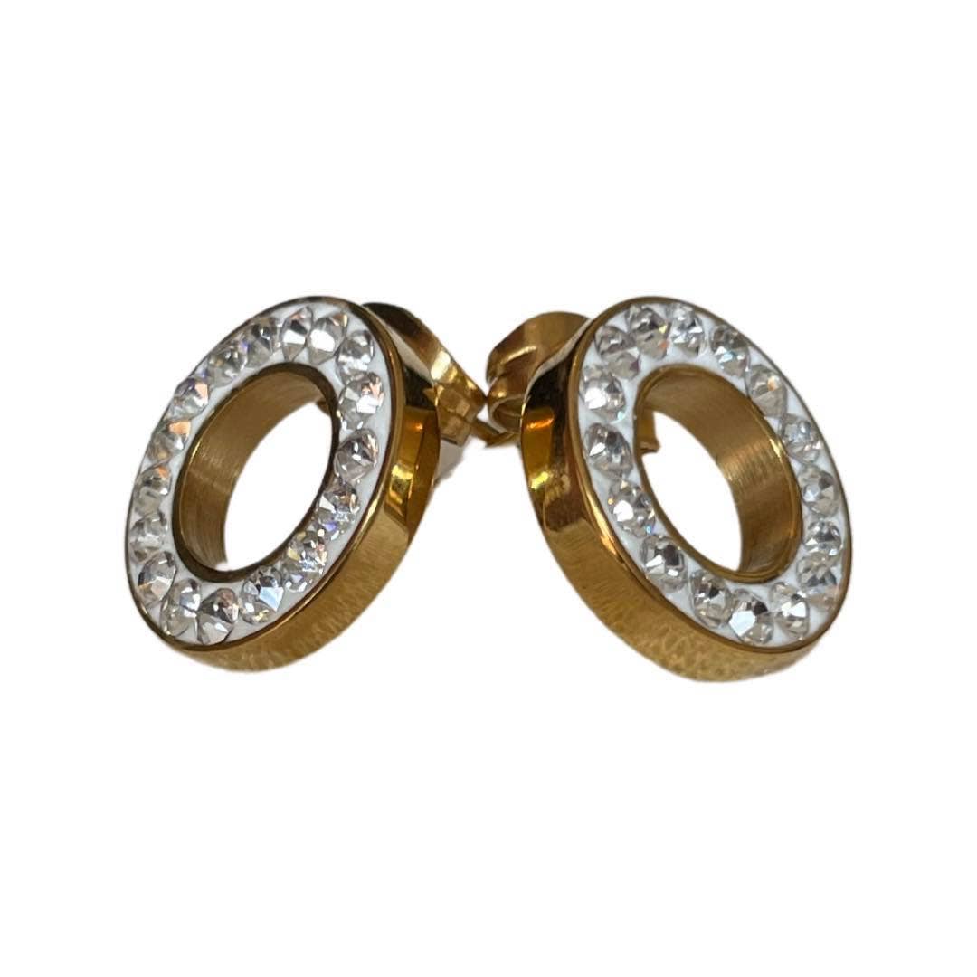 Coal and Honey - Venta al por mayor Pendientes de aro pequeños - Oro Lina0