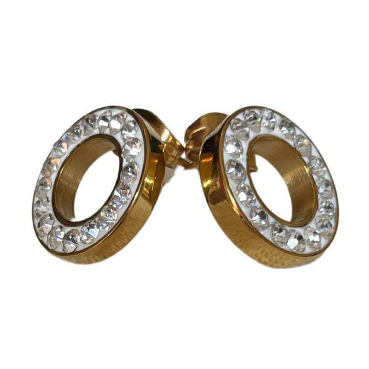 Coal and Honey - Venta al por mayor Pendientes de aro pequeños - Oro Lina0