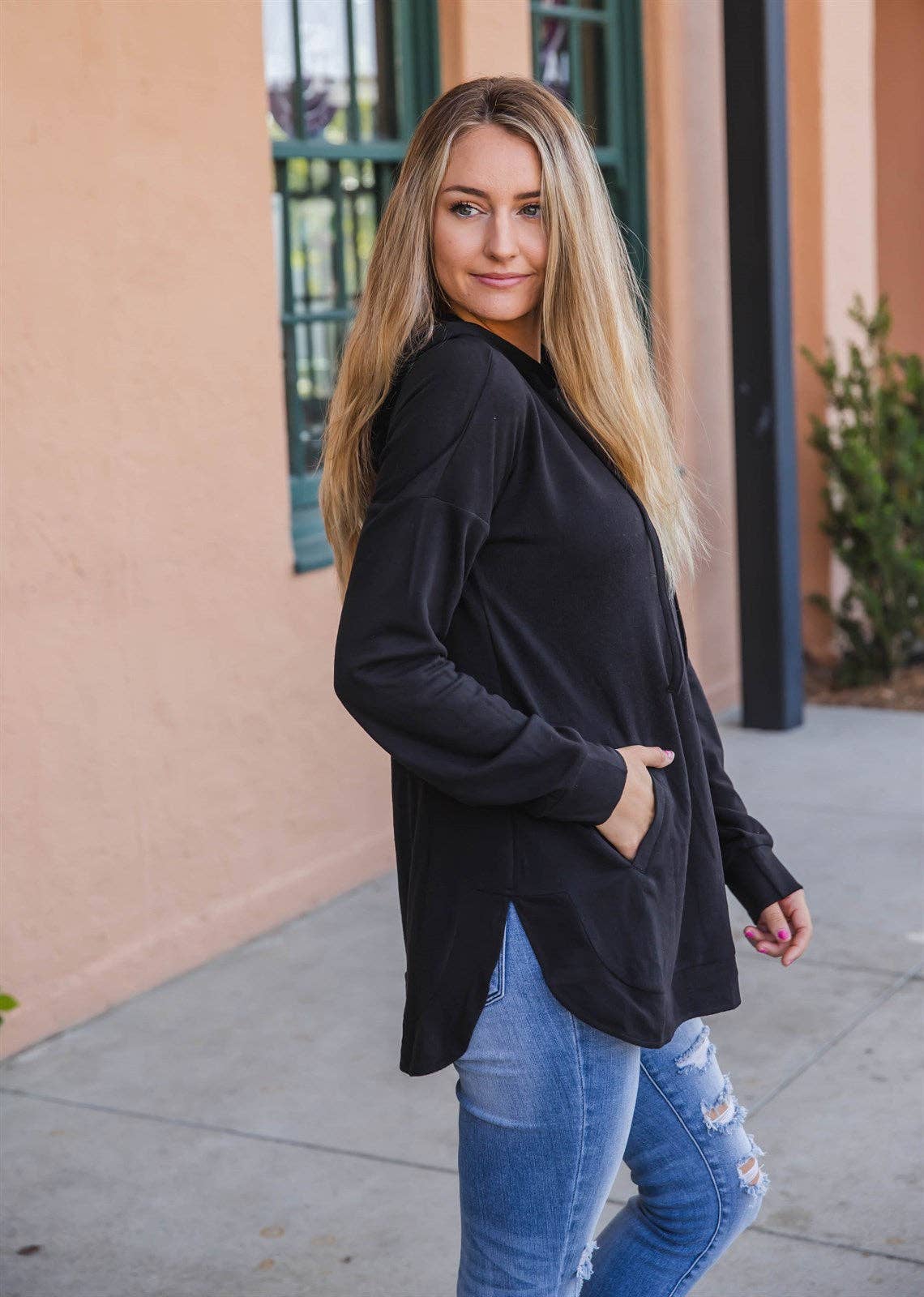 Tickled Teal - Wholesale Hoodie - Women's - Soft Pocket Hoodie6